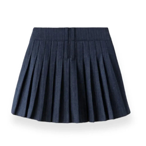 ZARA Kids | Blue | BOX PLEAT SKIRT - Picture 2 of 5